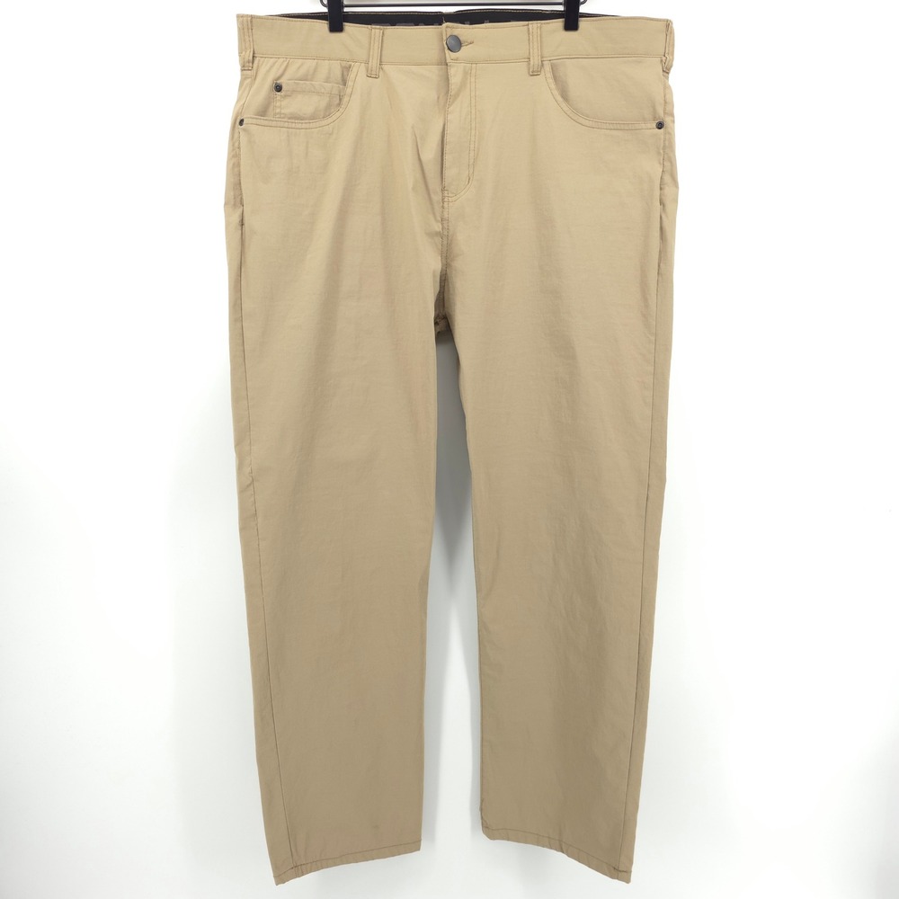Denali Mens Performance Pants 40x30 Khaki Tan Stretch Hiking Utility Chinos
